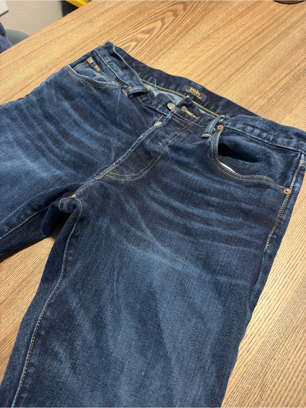 Ralph Lauren Men's Hampton Straight  Relaxed Jeans